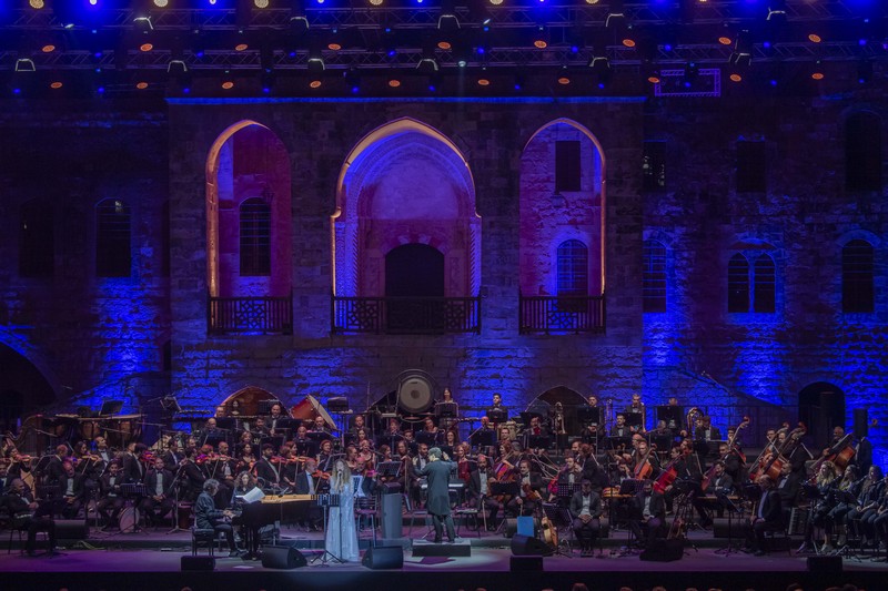 Gabriel Yared and Yasmina Joumblatt at Beiteddine Festival